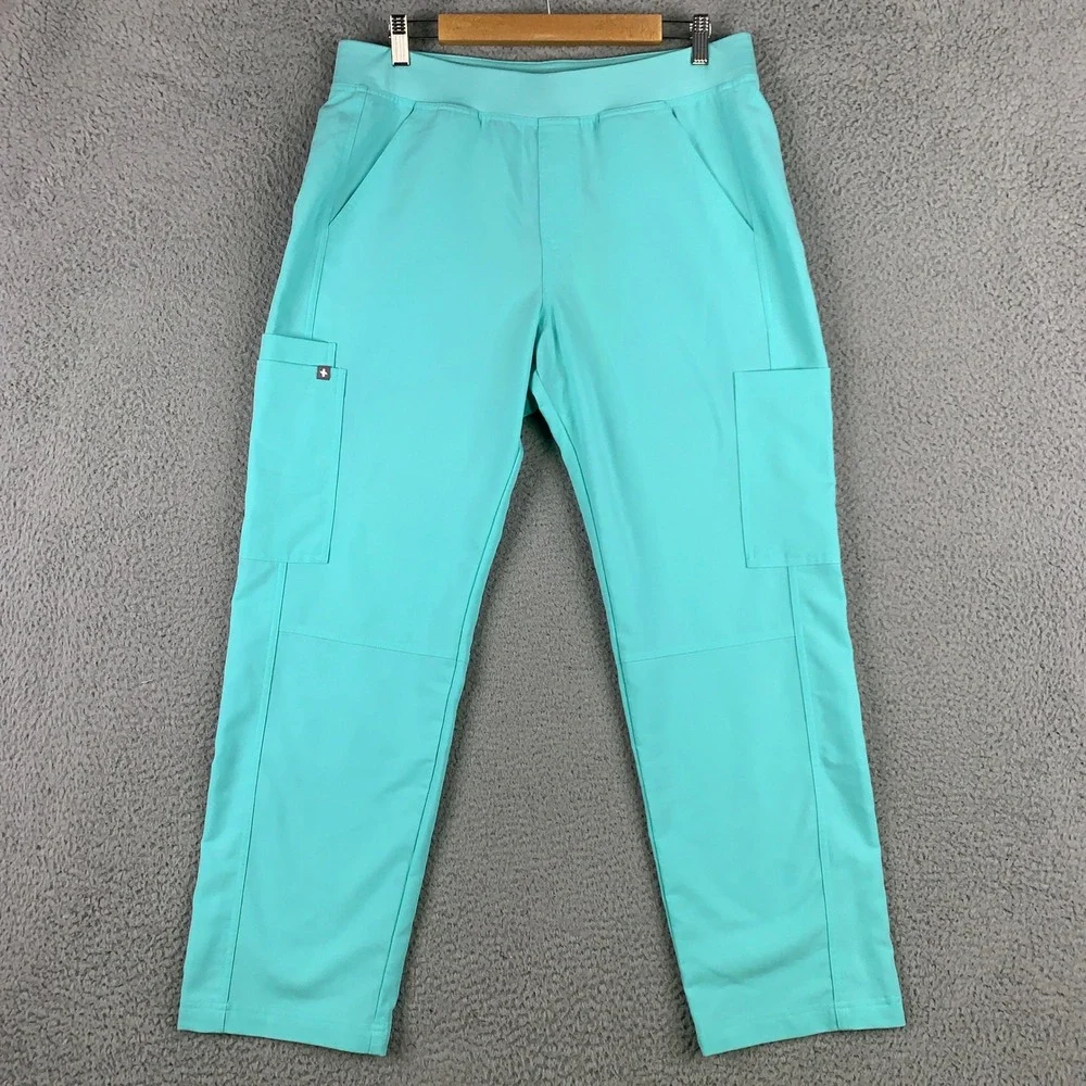 FIGS Scrub Set Mens Large L Leon Top & Axim Pants V-Neck Cargo Technical Uniform